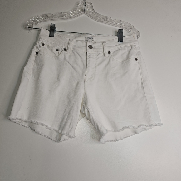 J.CREW High-rise denim short in white Size 25 - Picture 2 of 9